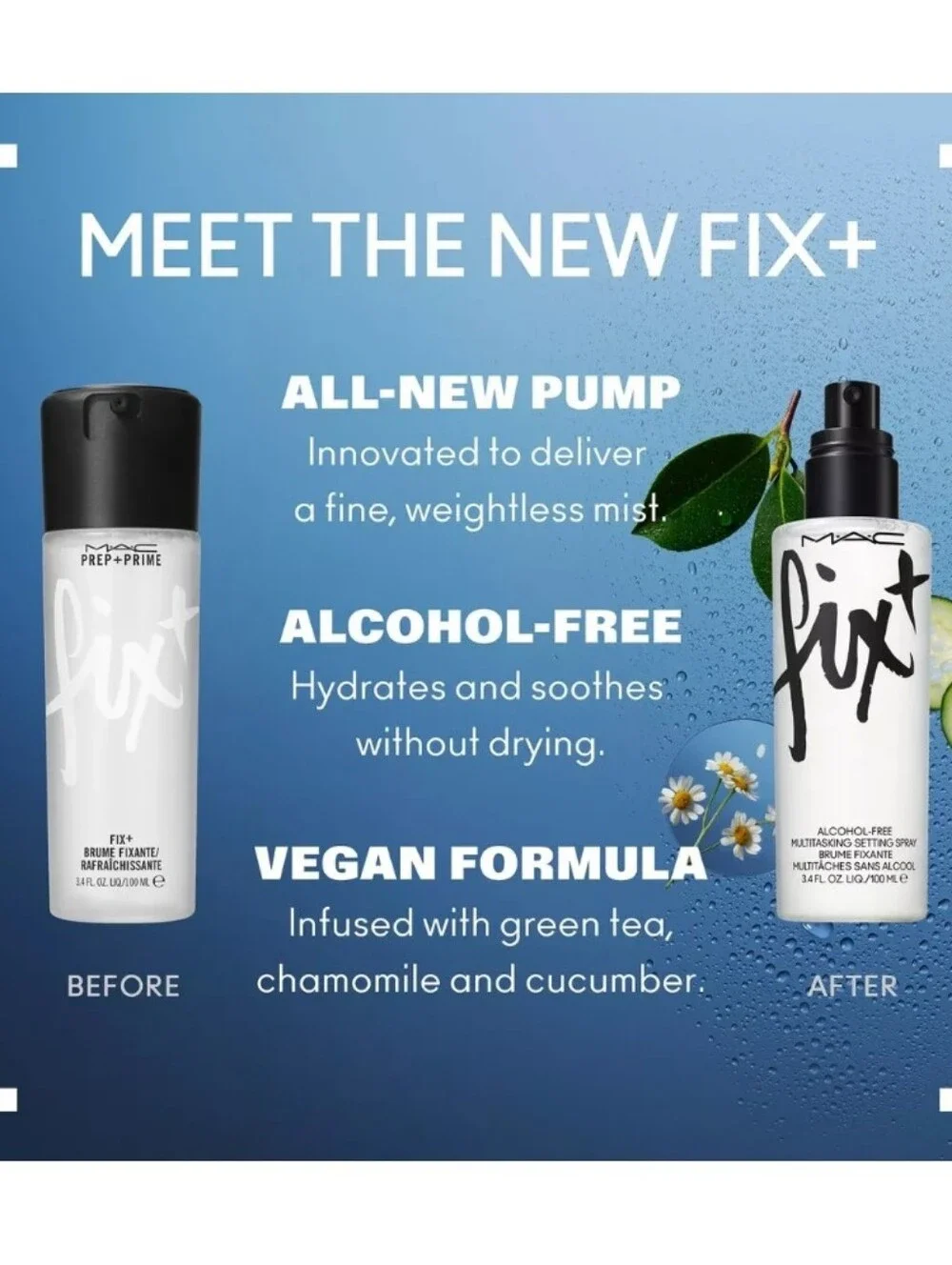 MAC Cosmetics Fix+ Alcohol-Free Multi-Tasking Setting Spray- Mini Mac